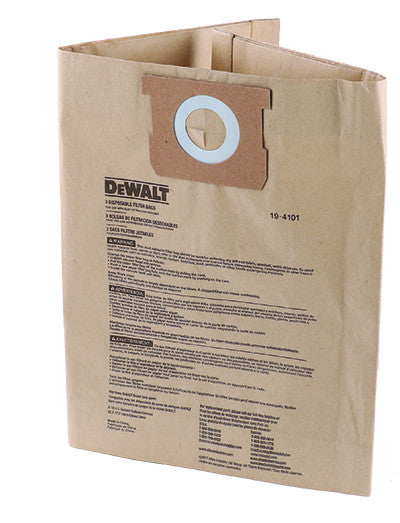 SET OF 3 DEWALT "DUST" BAGS 