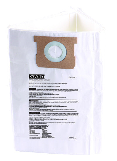 SET OF 3 DEWALT "FINE DUST" BAGS 