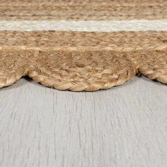 Tapis de salon en jute FLOWER JUTE - Novatrend 