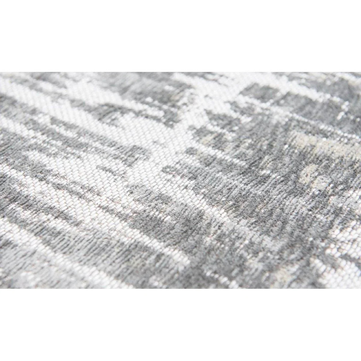 Atlantic Streaks Cotton Living Room Rug - Coney Grey