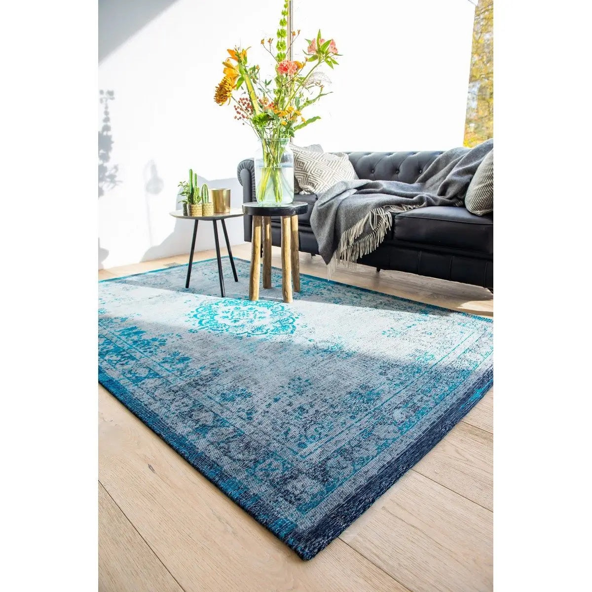 Tapis de salon coton Médaillon Fading World - Novatrend 