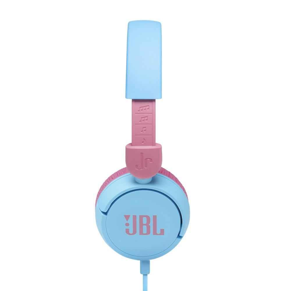 (V) JBL on-ear austiņas bērniem, zilas ar rozā