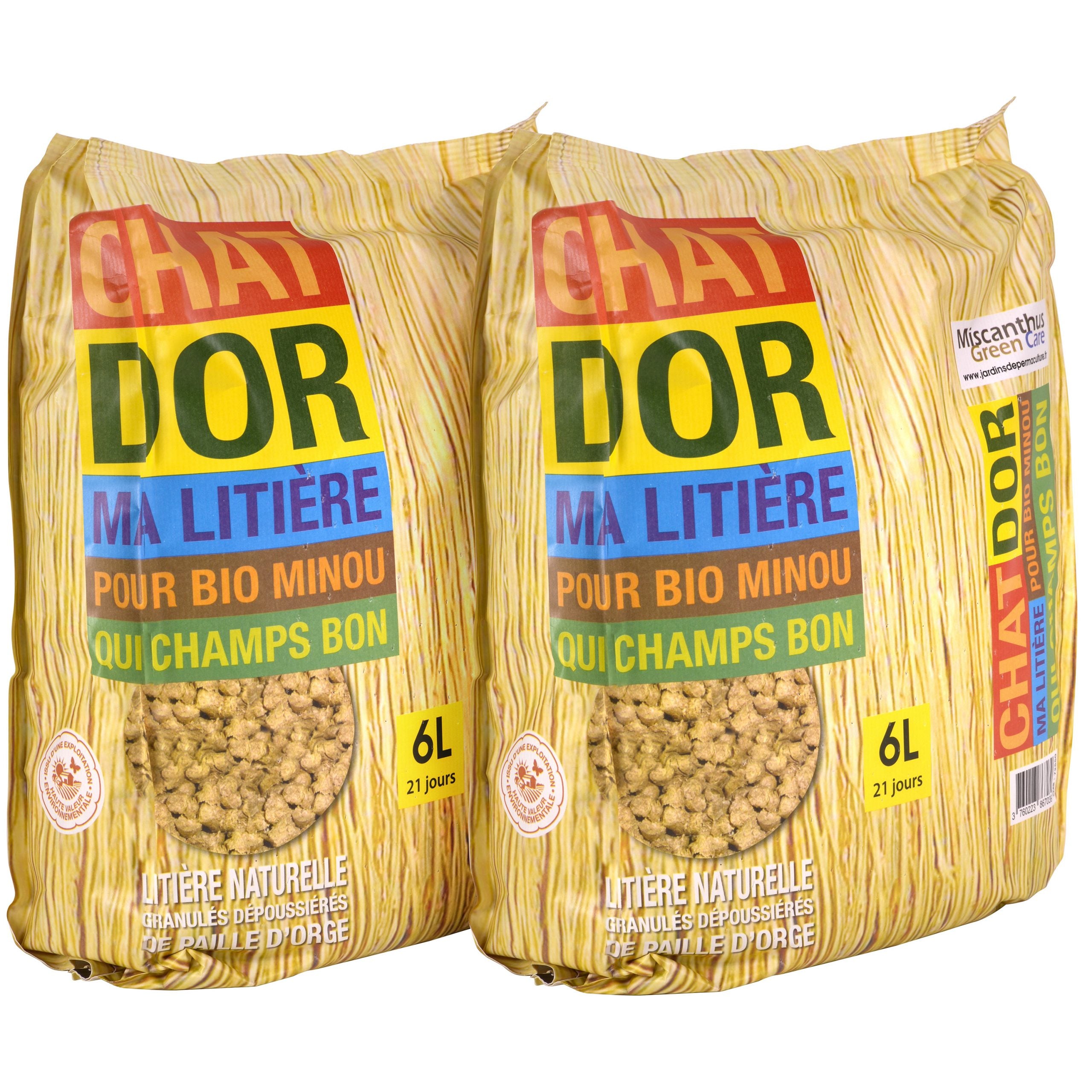 LITIERE CHAT D'OR - 2 sacs