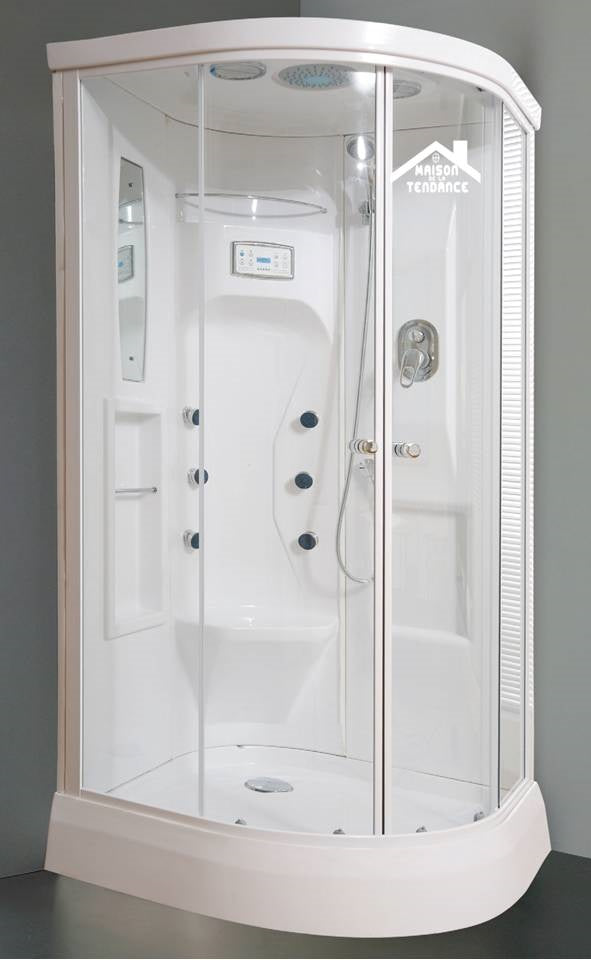 Cabine de douche hydromassante complète NEW PERSEO 90x90 cm x 210 cm clicktofournisseur.com