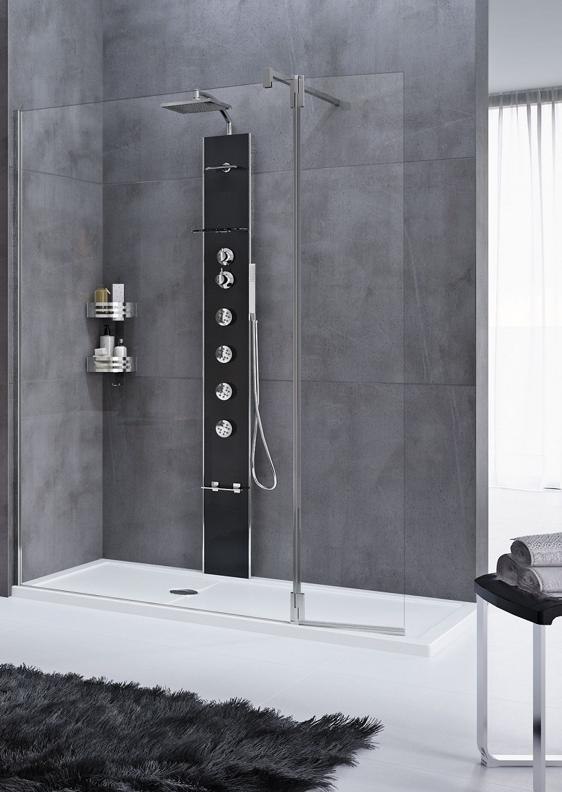 Colonne de douche hydromassante thermostatique NOVELLINI CASCATA1 211 cm clicktofournisseur.com