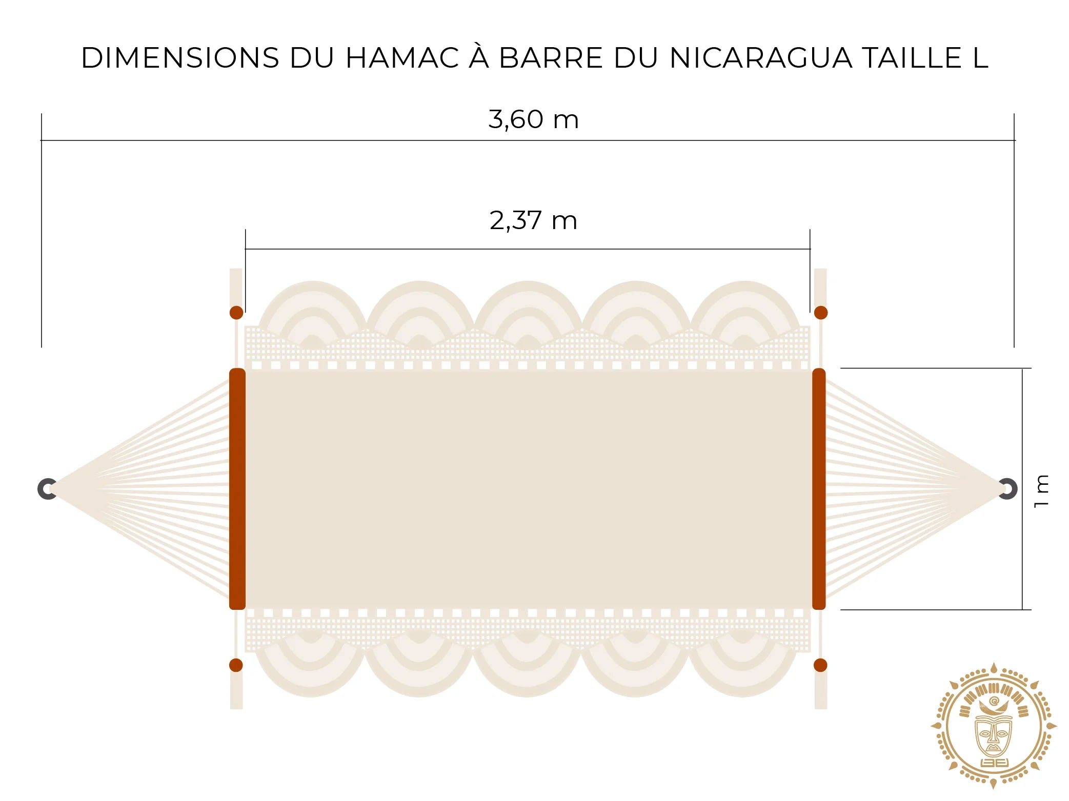 Hammock with bar L “Tipitapa 2”