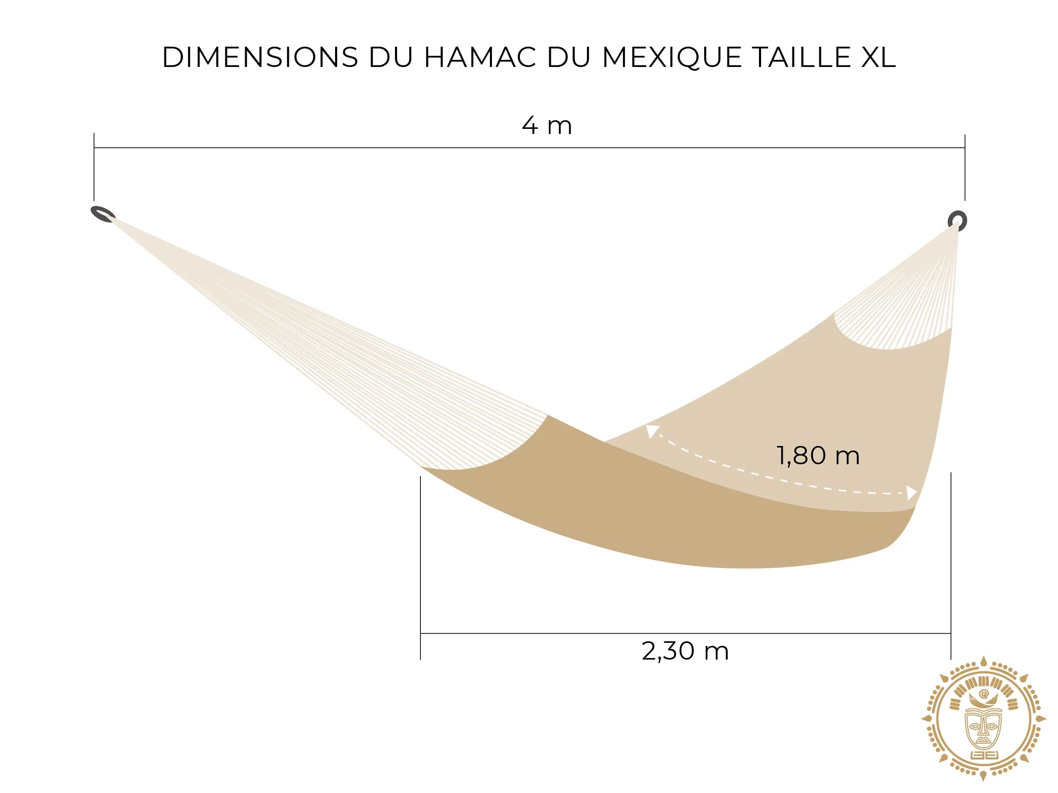 XL mexikanische Hängematte „Carmen“