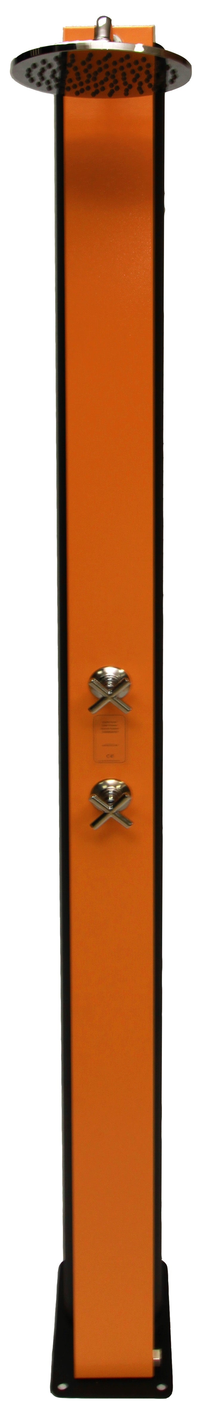 Douche Solaire Cross Orange -avec accessoire, Robinet - 40L