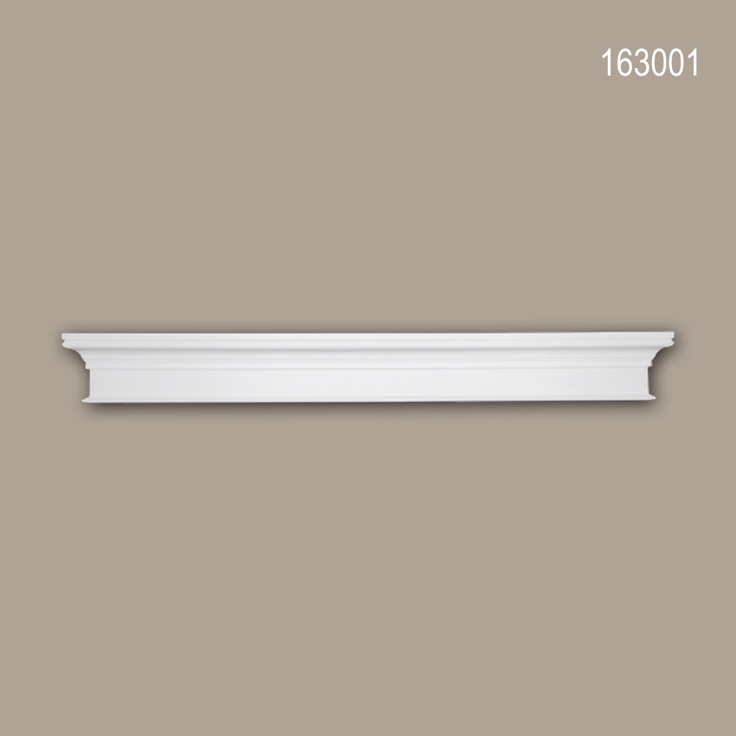 Fronton 163001 Profhome Encadrement de porte design intemporel classique blanc clicktofournisseur.com