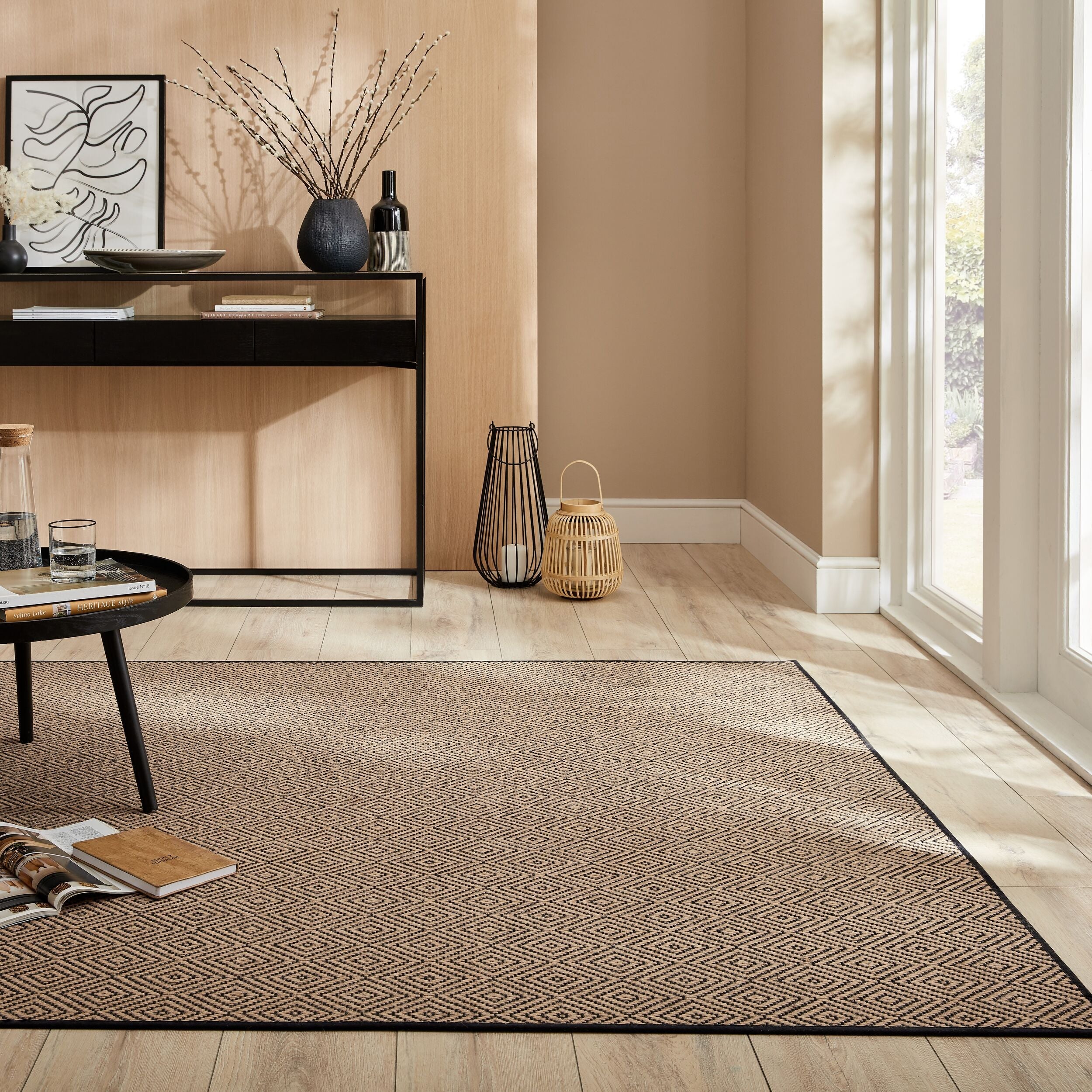 GEMMA jute living room rug