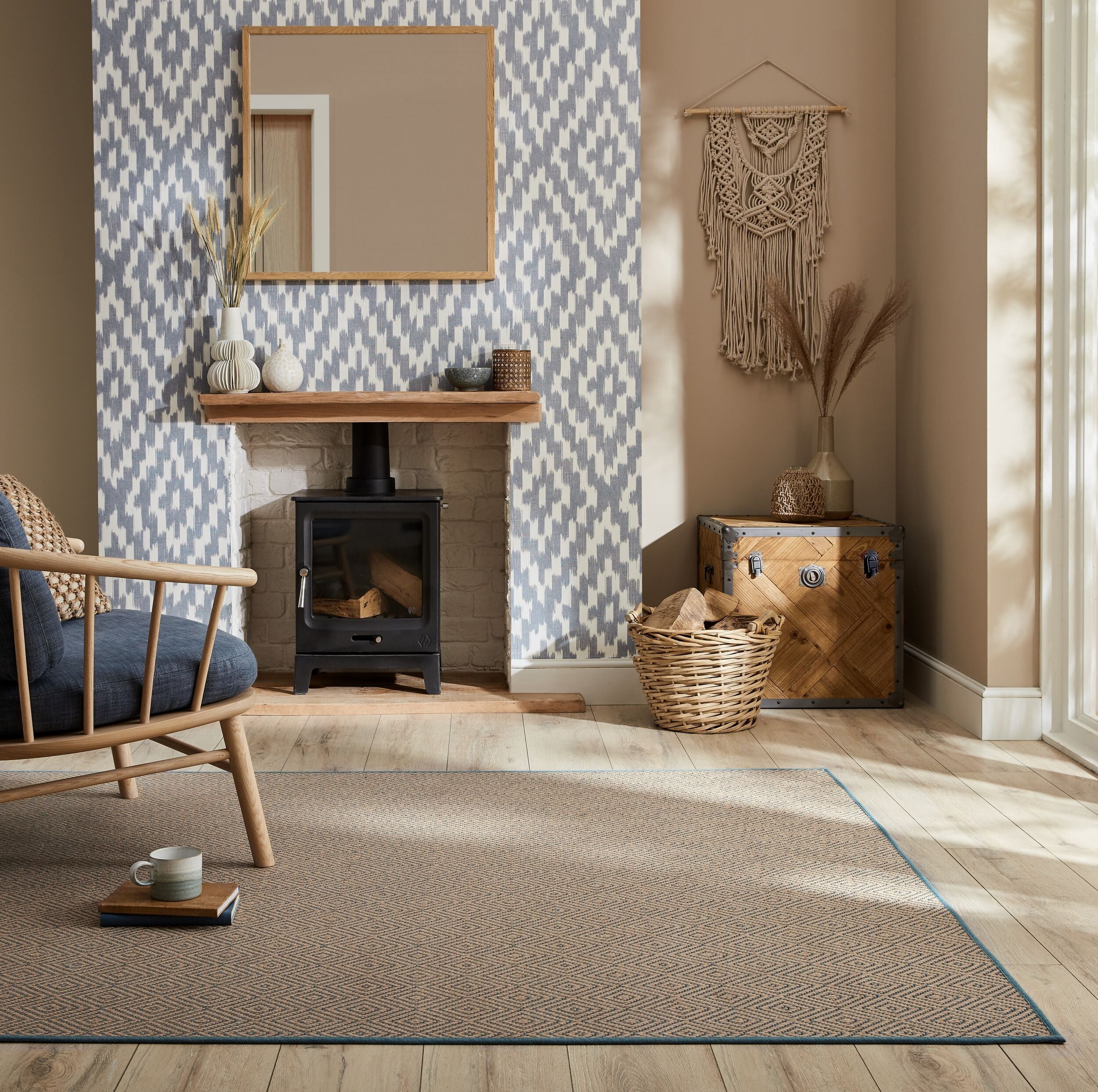 GEMMA jute living room rug