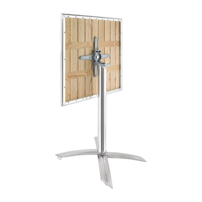 SQUARE BISTRO TABLE TILT TOP ASH 600MM