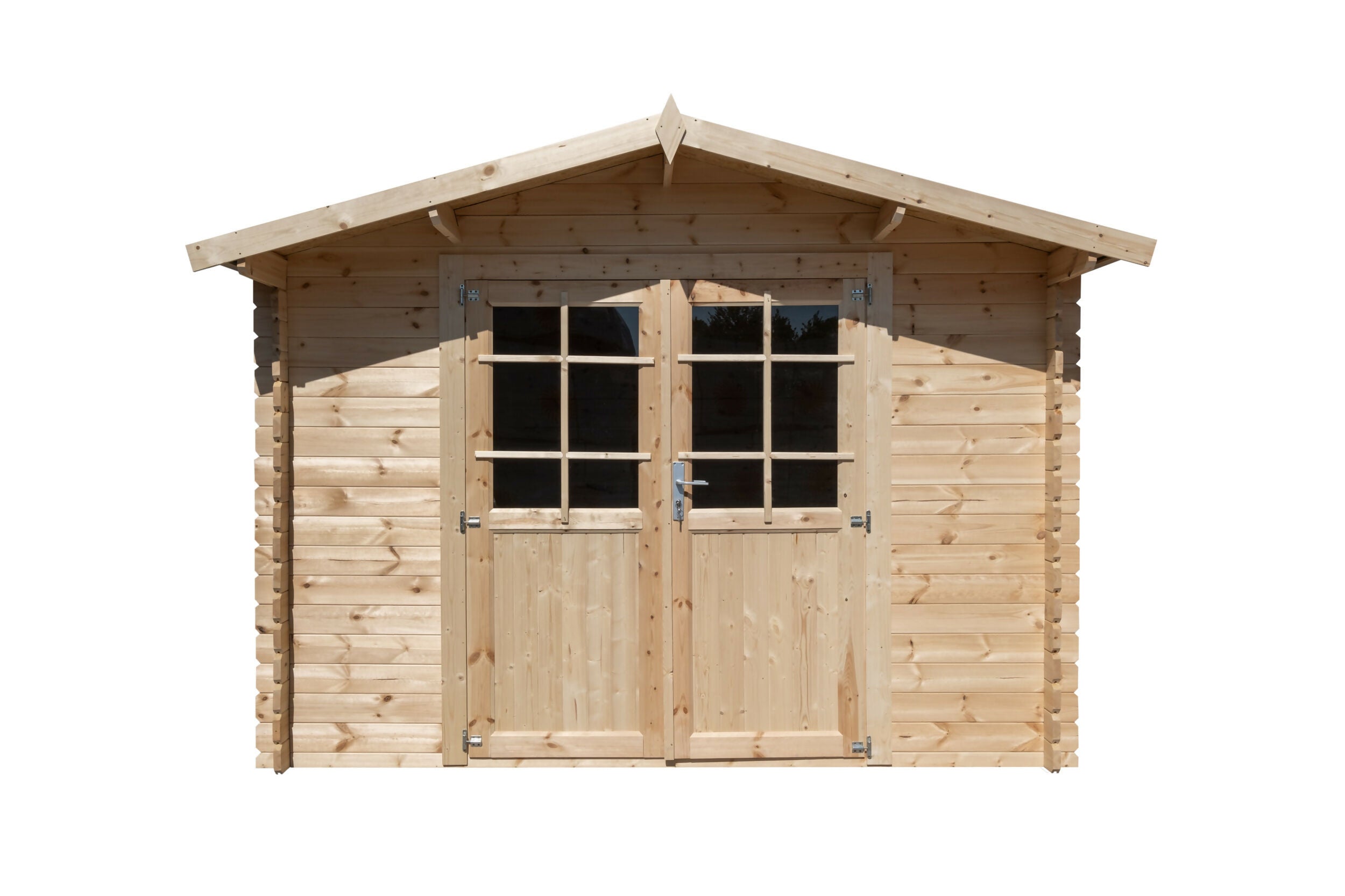 Gartenhaus aus Holz, 28 mm dick, Nutzfläche 7,5 m², 298 x 298 x 235 cm, INT018/INEKSA