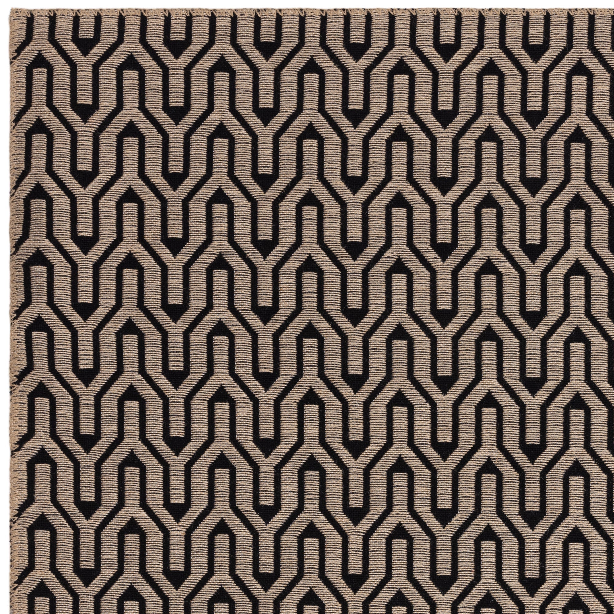 LATTICE modern jute and cotton rug