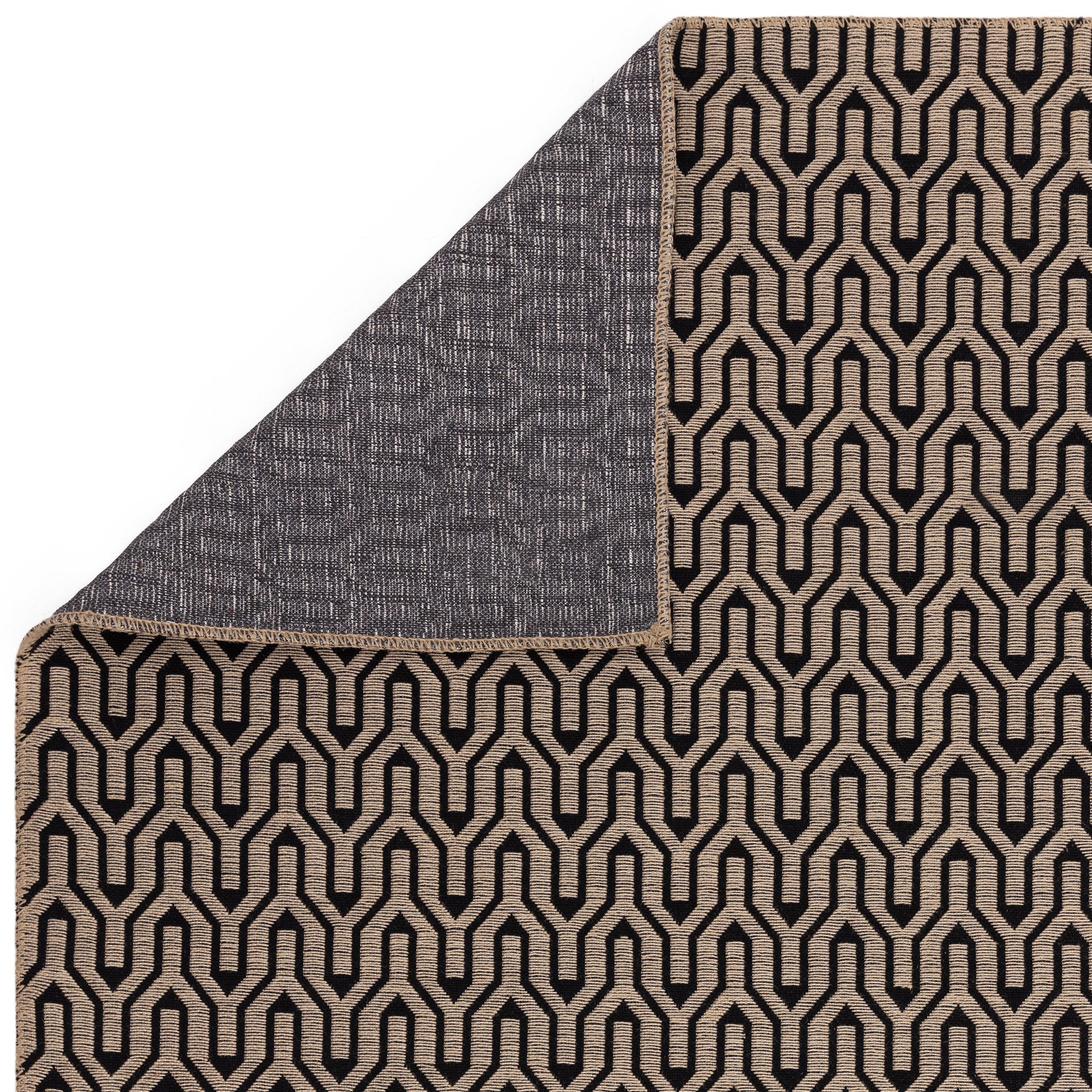 LATTICE modern jute and cotton rug