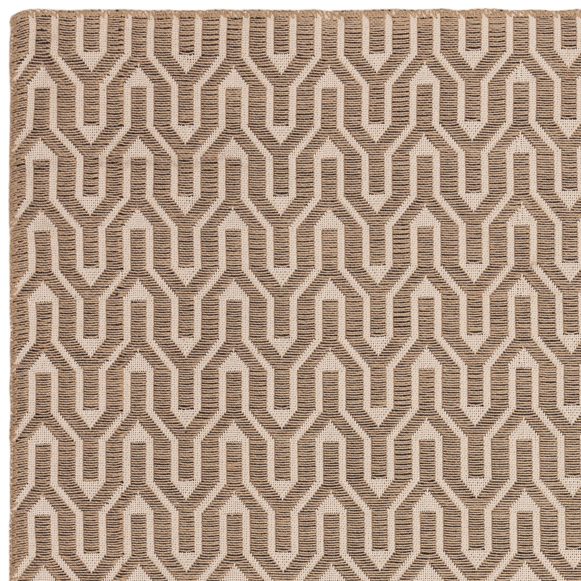 LATTICE modern jute and cotton rug