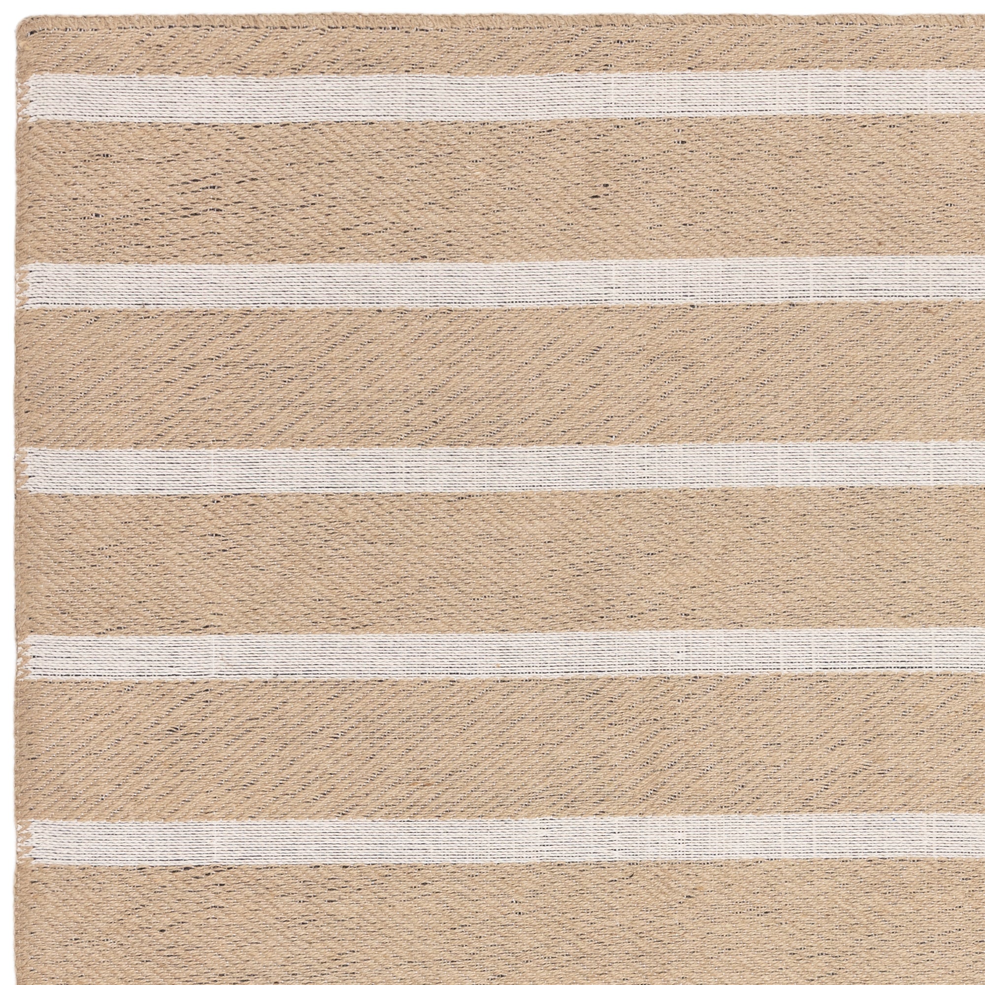 Tapis moderne en jute et coton STRIPPY