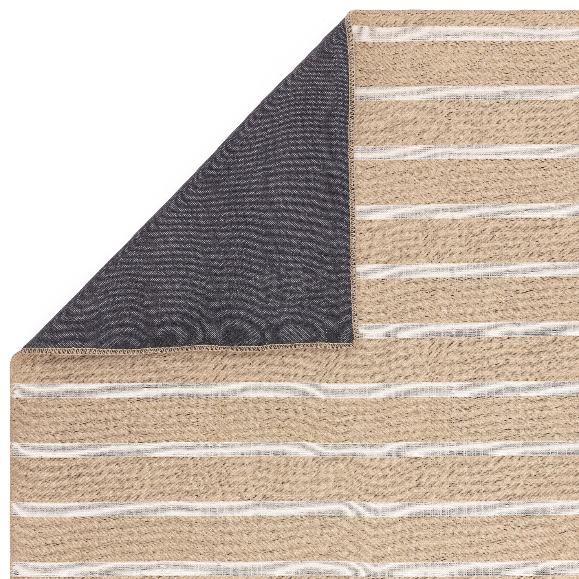 Tapis moderne en jute et coton STRIPPY