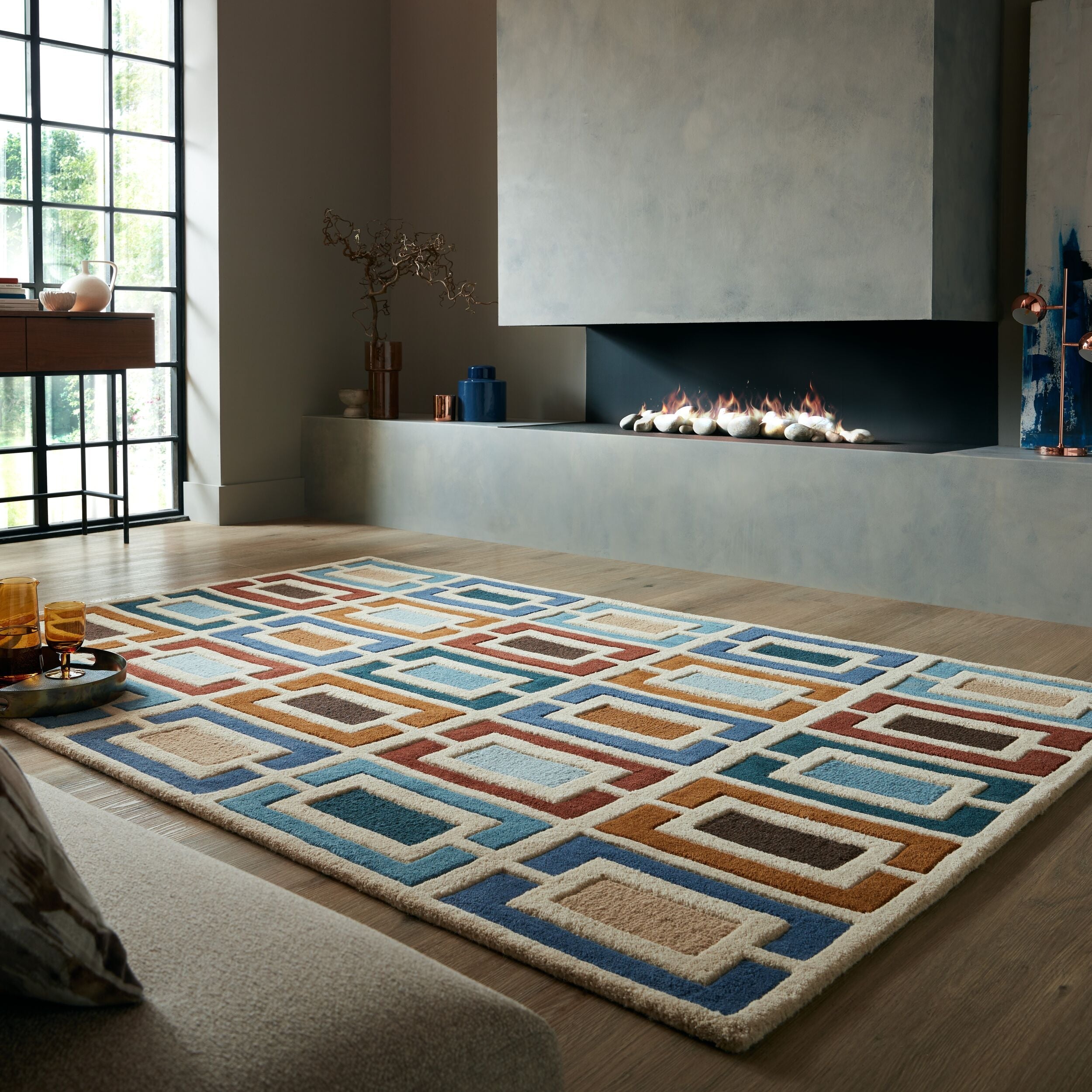 PICTO modern hand tufted wool rug 