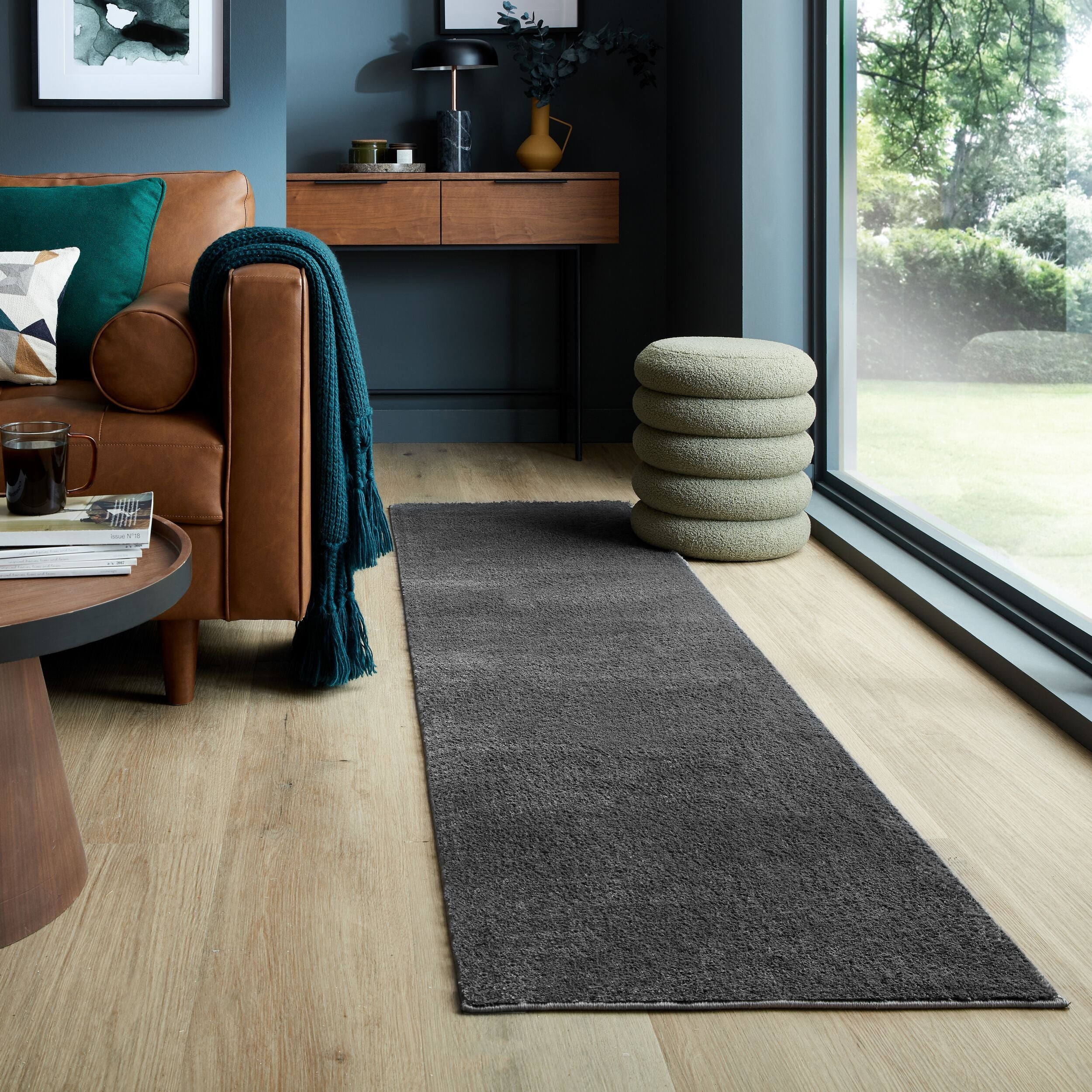 CHARLY thick modern hallway rug