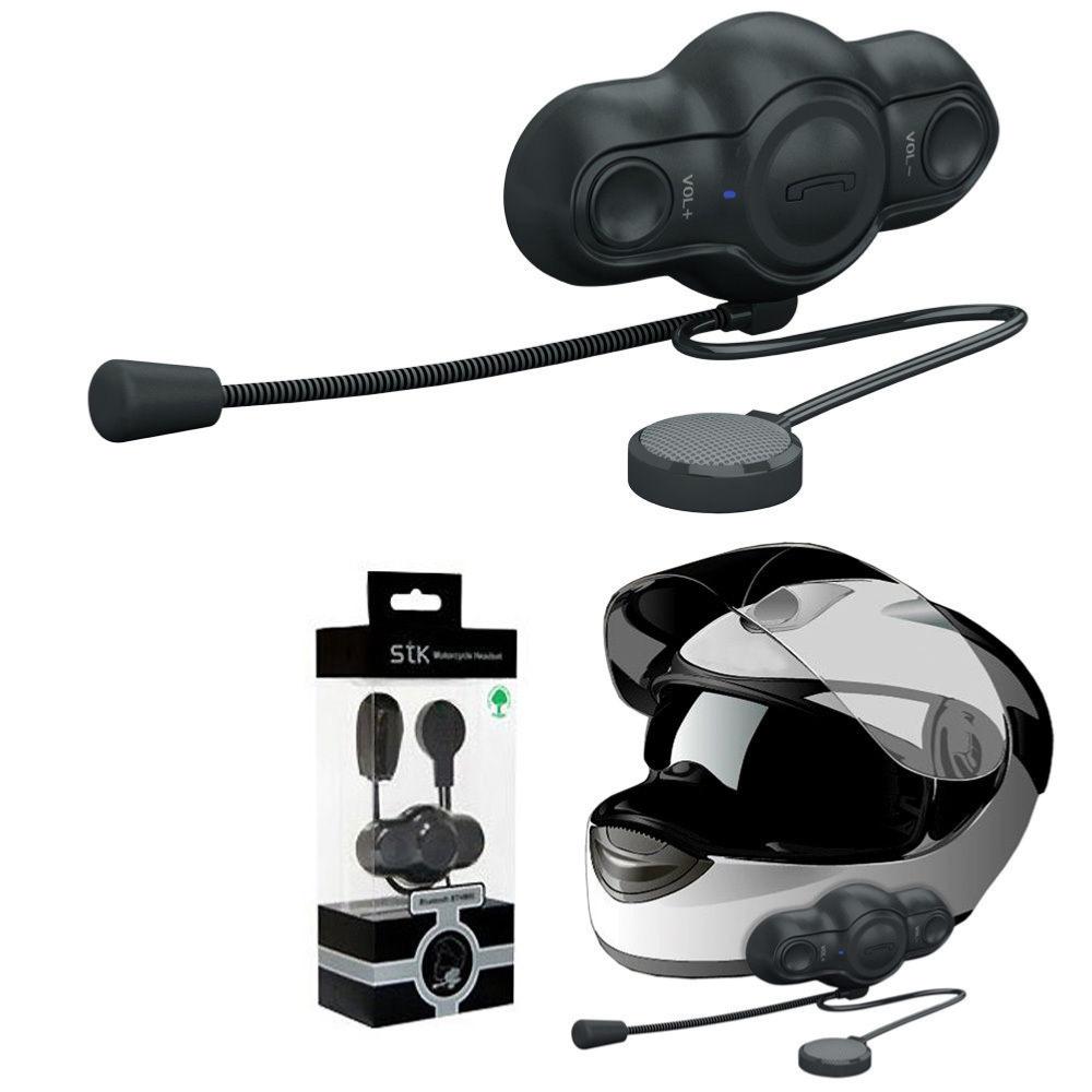 Kit Piéton Oreillette Bluetooth pour Casque Moto Intégral Avec Perche Souple pour Tous Smartphones clicktofournisseur.com