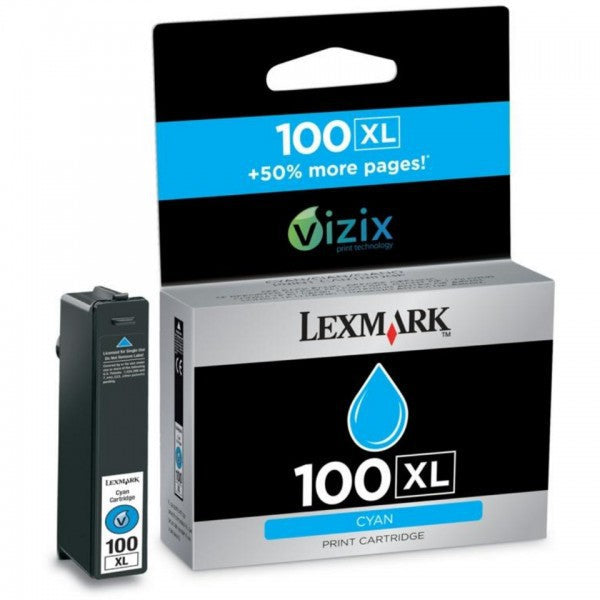 LEXMARK 100xl cyan clicktofournisseur.com