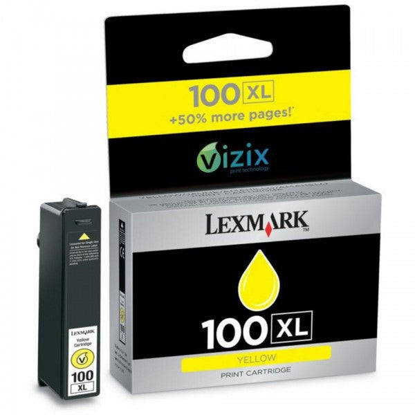 LEXMARK 100xl jaune clicktofournisseur.com