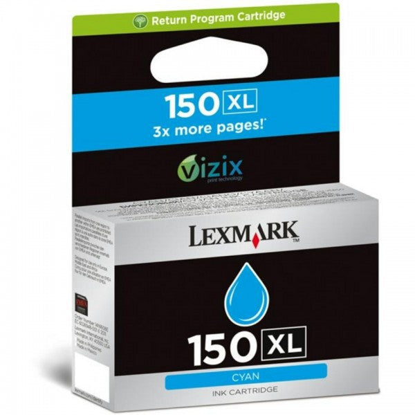 LEXMARK 150xl cyan clicktofournisseur.com