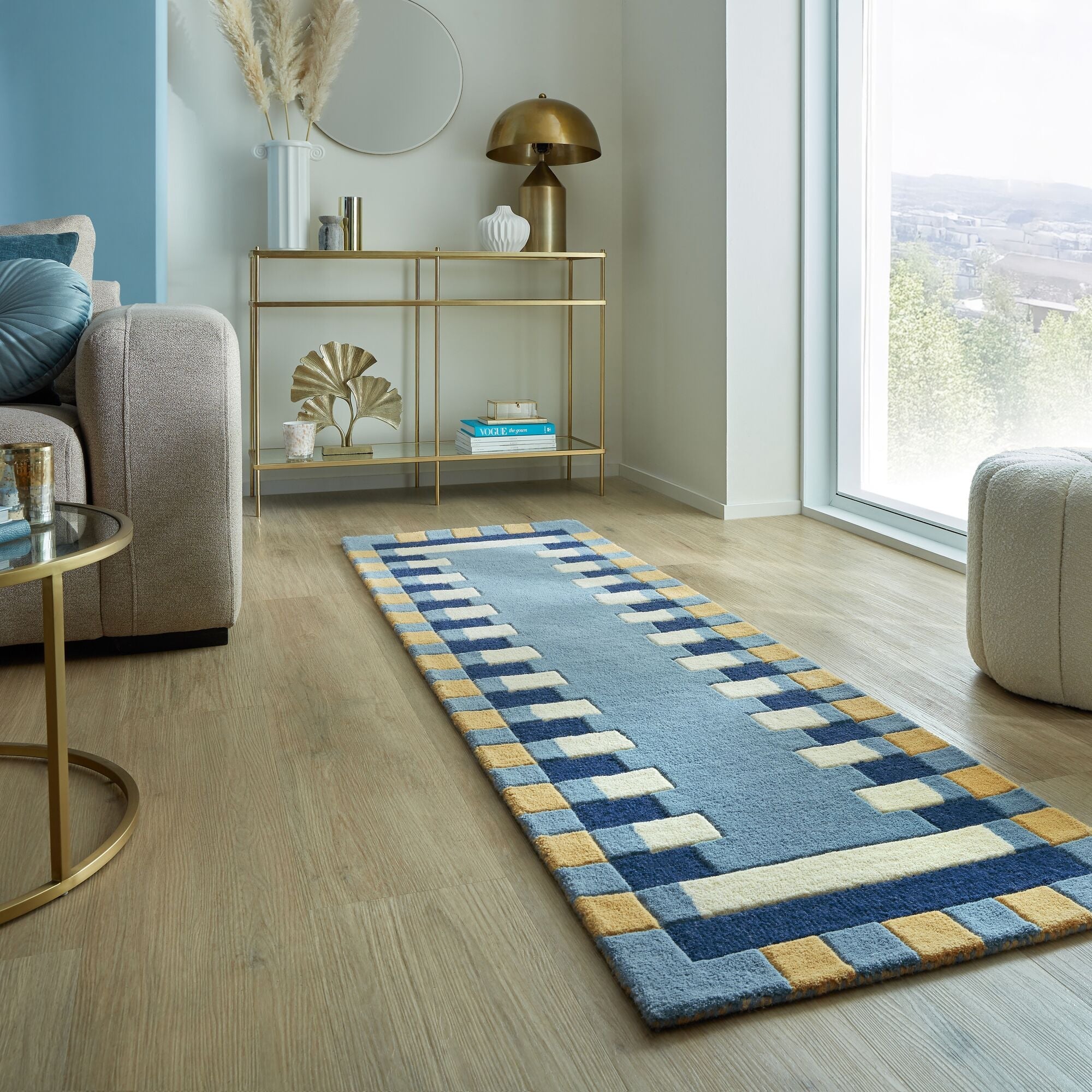 Modern YAKI wool rug