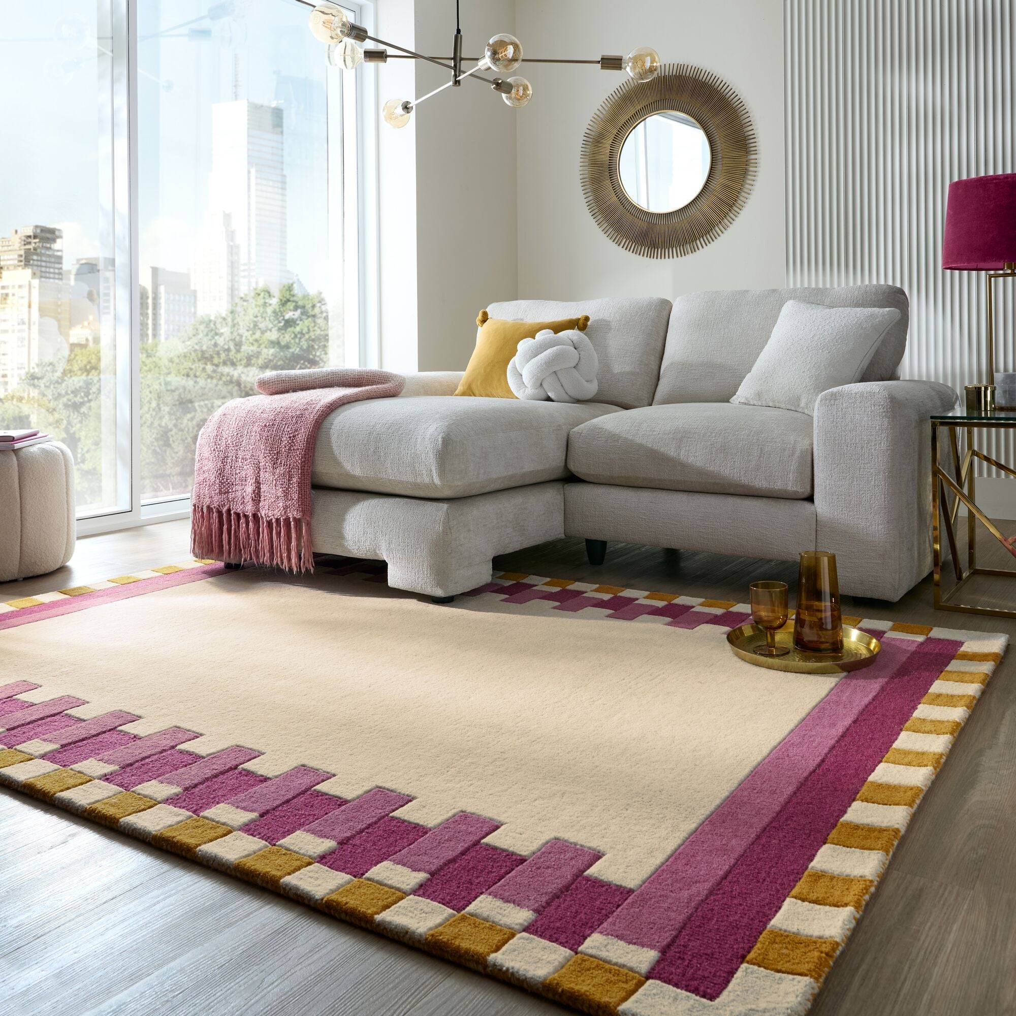 Modern YAKI wool rug