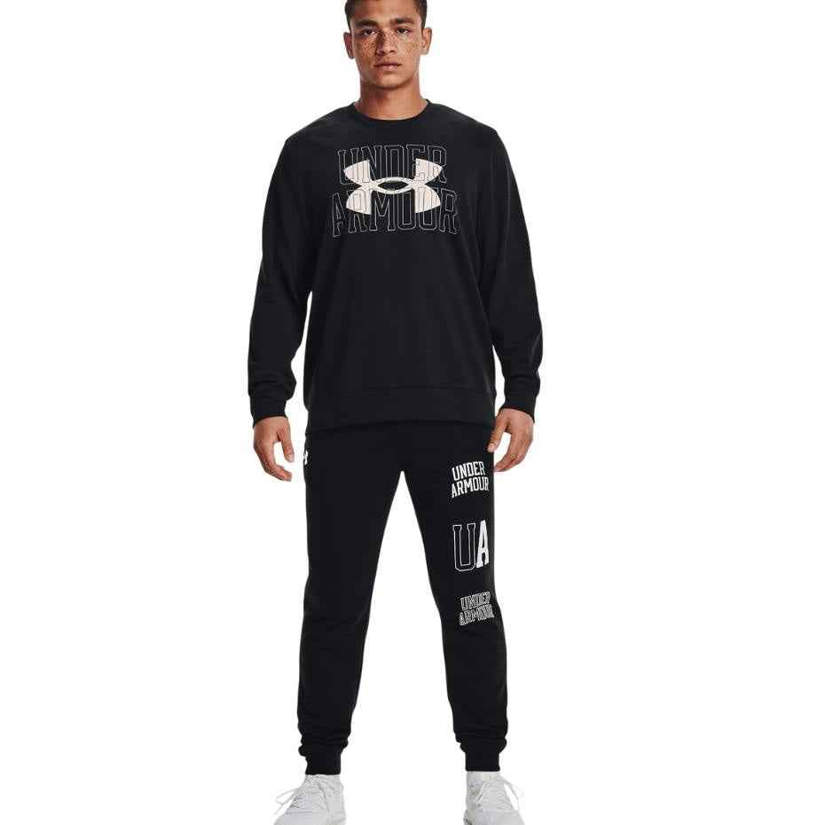 Under Armour UA Rival Terry Logo Crew Men's Sweatshirt black 1370391 001