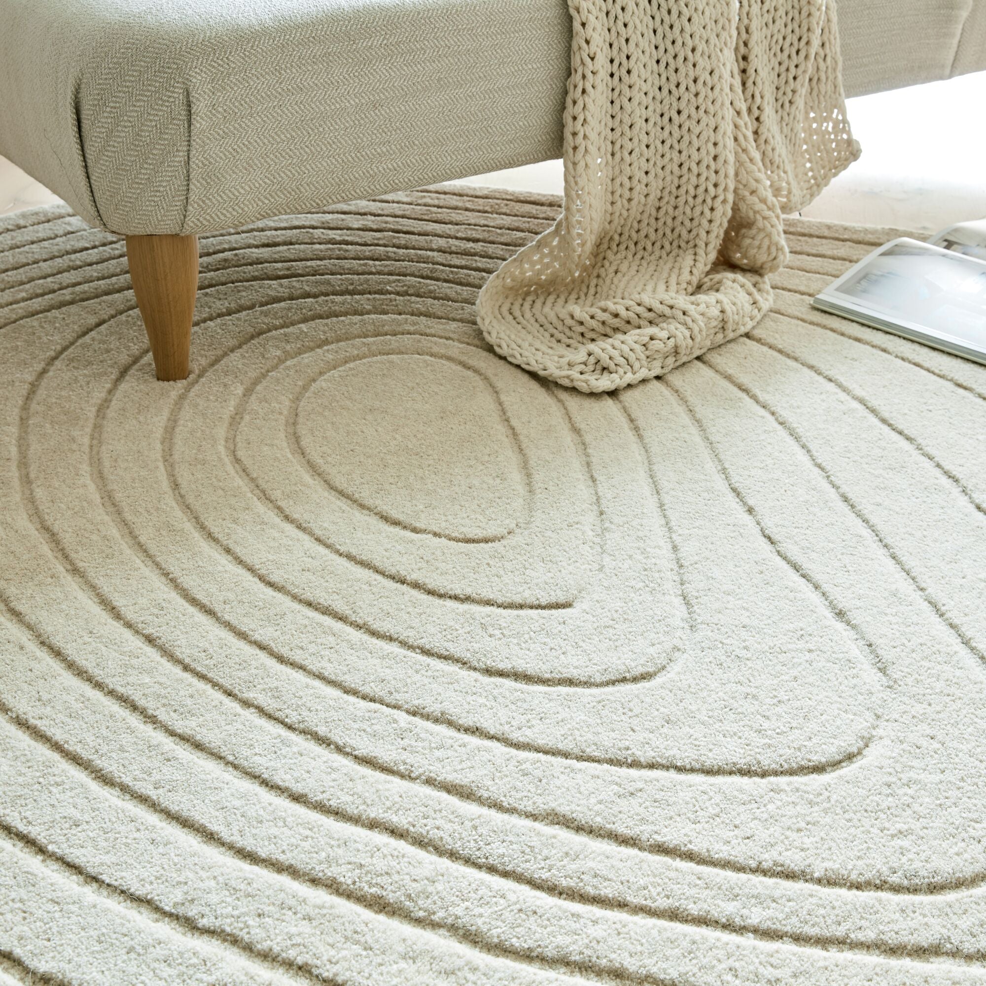 SHADOW modern wool rug