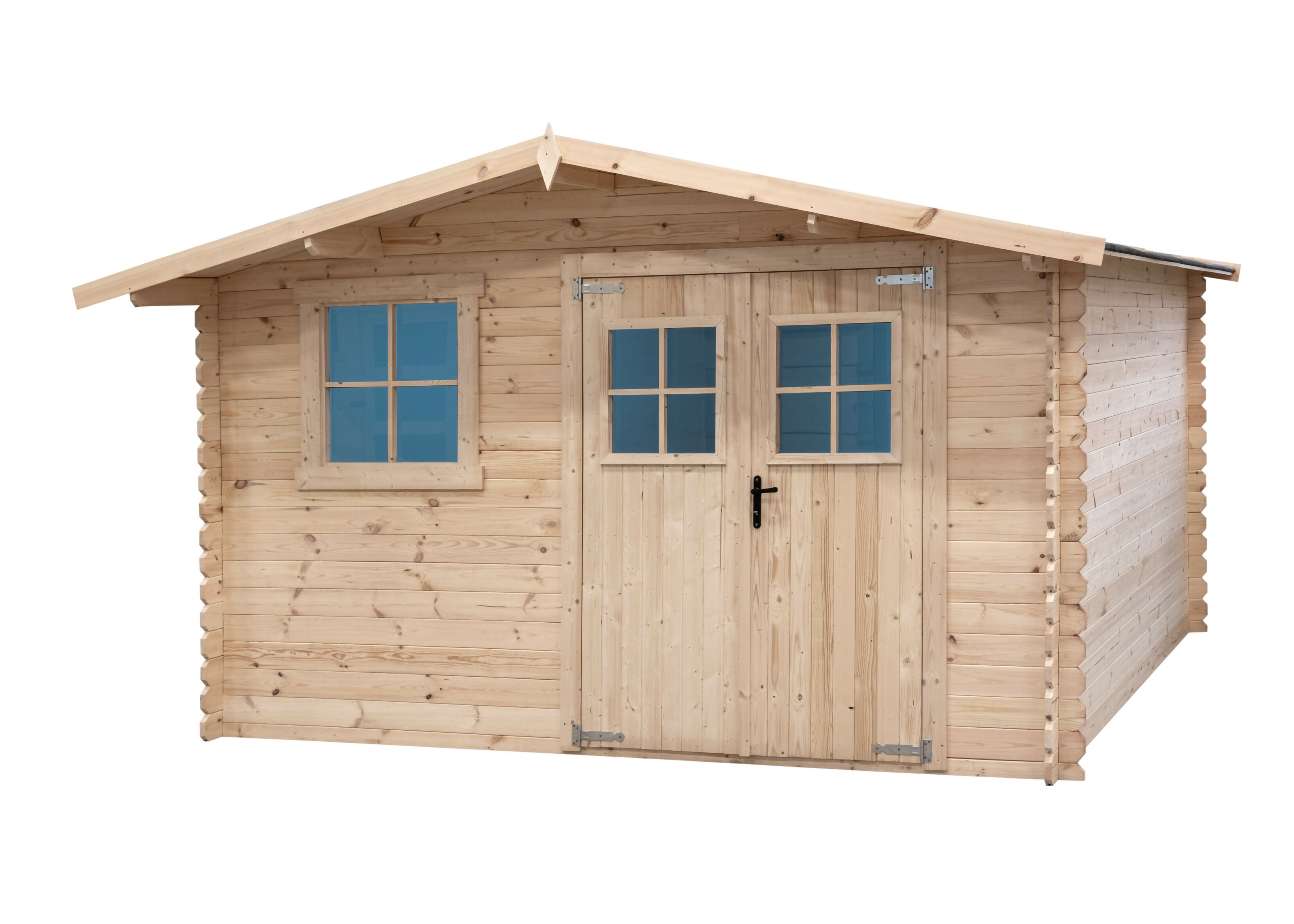 Wooden garden shed, usable surface area 9.9m², 388x298x235cm, INT021/INEKSA