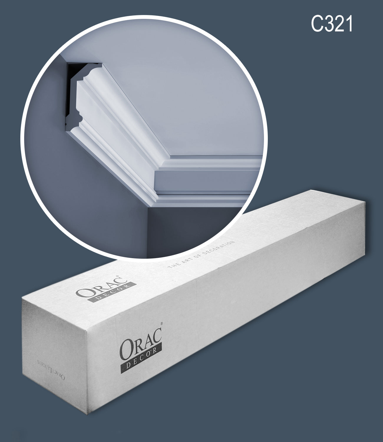 Orac Decor C321 LUXXUS 1 carton complet 14 Corniches Moulures Cimaises 28 m clicktofournisseur.com