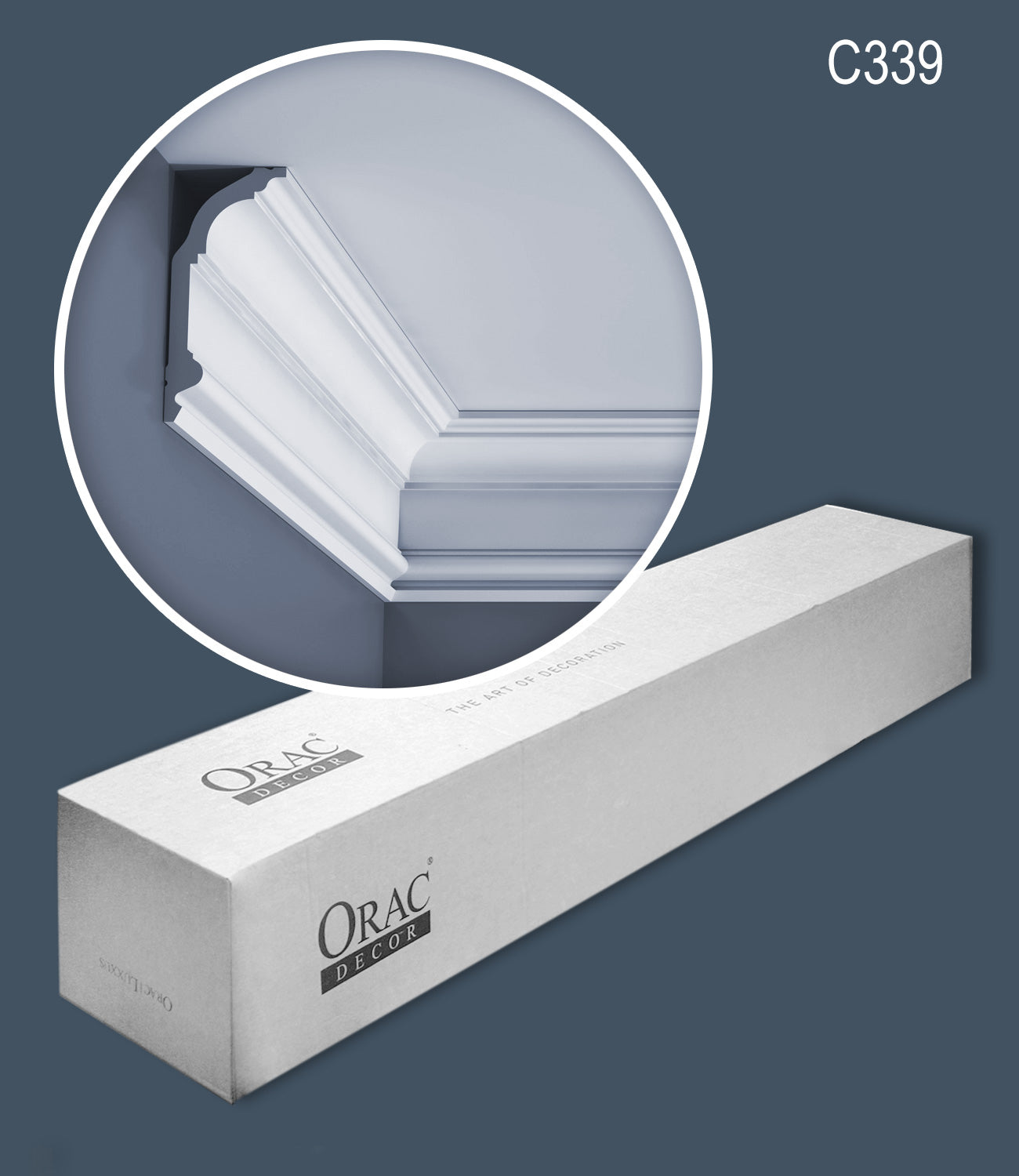 Orac Decor C339 LUXXUS 1 carton complet 7 Corniches Moulures Cimaises 14m clicktofournisseur.com