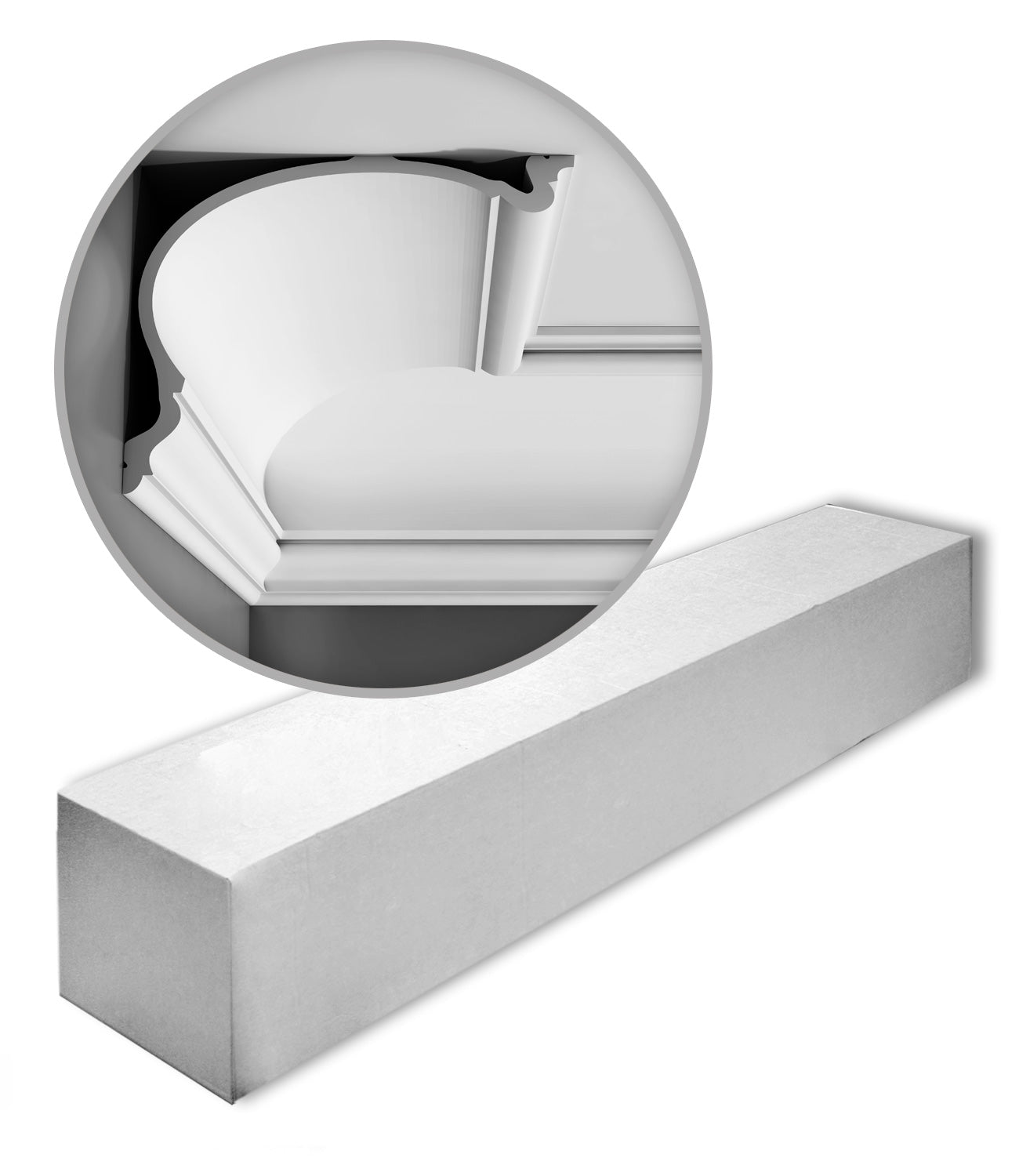 Orac Decor C344 LUXXUS 1 carton complet 4 Corniches Moulures Cimaises 8m clicktofournisseur.com