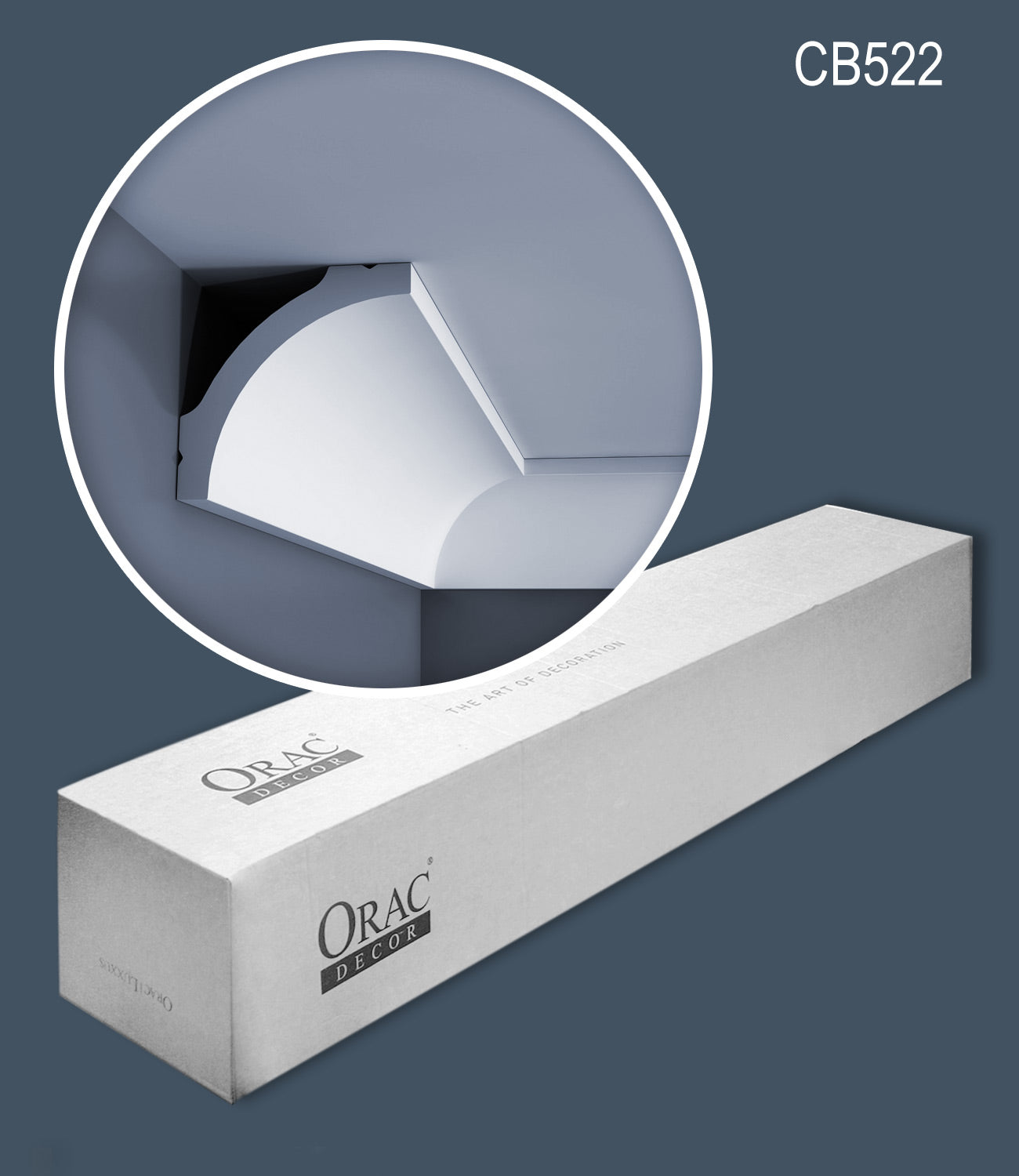 Orac Decor CB522 BASIXX 1 carton complet 8 Corniches Moulures Cimaises 16m clicktofournisseur.com