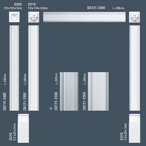 Orac Decor DX121-2300 LUXXUS 1 carton complet 16 Corniches Moulures Cimaises 36,8 m clicktofournisseur.com