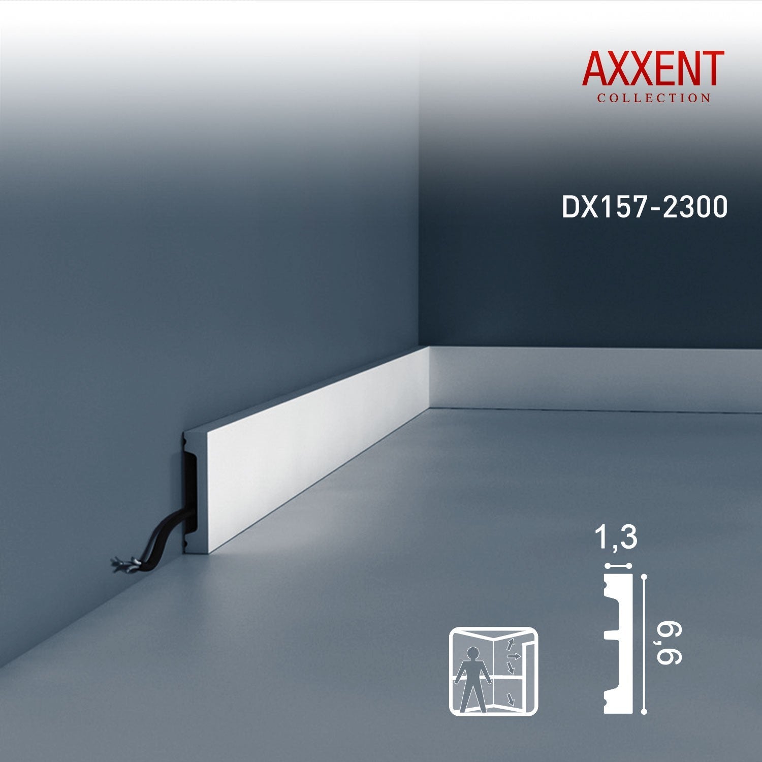 Orac Decor DX157-2300 AXXENT 1 carton complet 27 Corniches Moulures Cimaises 62,1 m clicktofournisseur.com