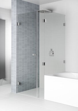 Paroi de douche battante gauche et écran de baignoire RIHO SCANDIC LIFT-MISTRAL M208 90x90x200 cm clicktofournisseur.com