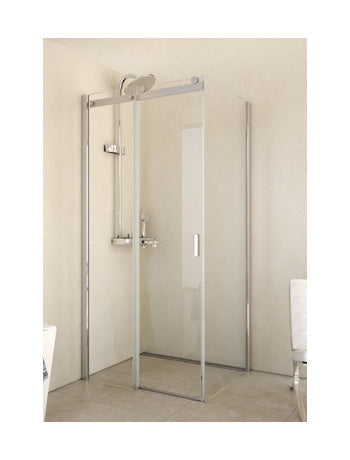 Parois de douche coulissante RIHO BALTIC B203 100x80x210 cm en verre clair clicktofournisseur.com