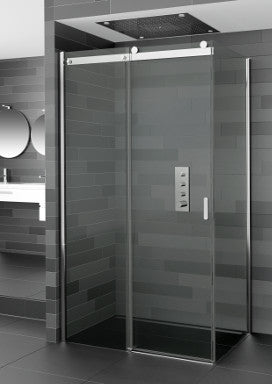 Parois de douche coulissante RIHO BALTIC B203 100x80x210 cm en verre clair clicktofournisseur.com