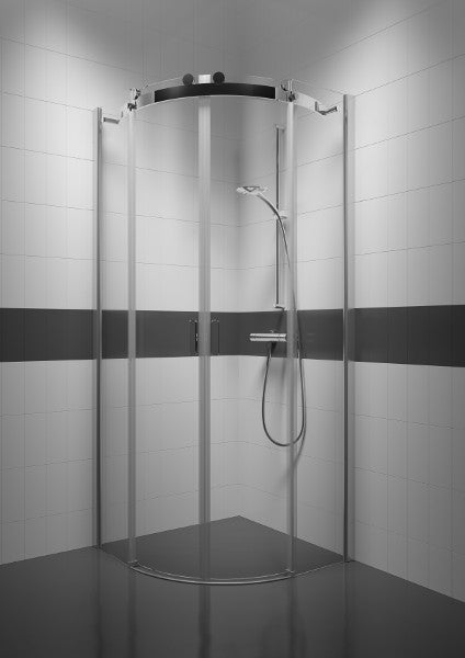 Parois de douche coulissante RIHO BALTIC B309 90x90x210 cm en verre clair clicktofournisseur.com