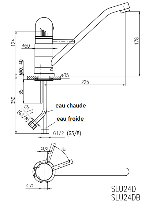 Robinet évier sensoriel, électronique et thermostatique avec clapet anti-retour clicktofournisseur.com