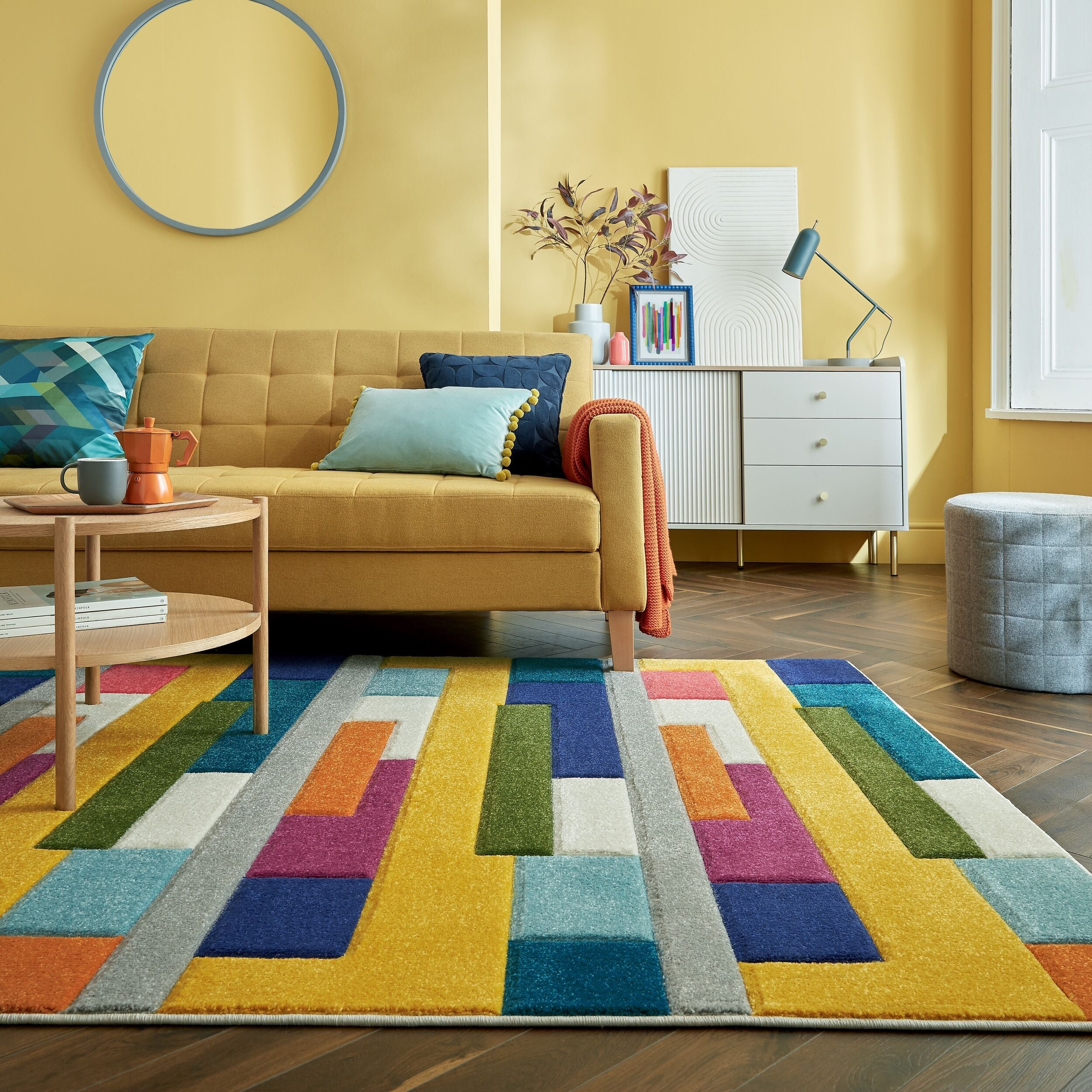 BEGA designer living room rug