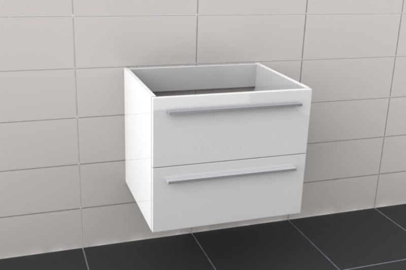 Sous meuble de lavabo RIHO BOLOGNA en bois laqué satiné mat 80x48x H 50,5 cm