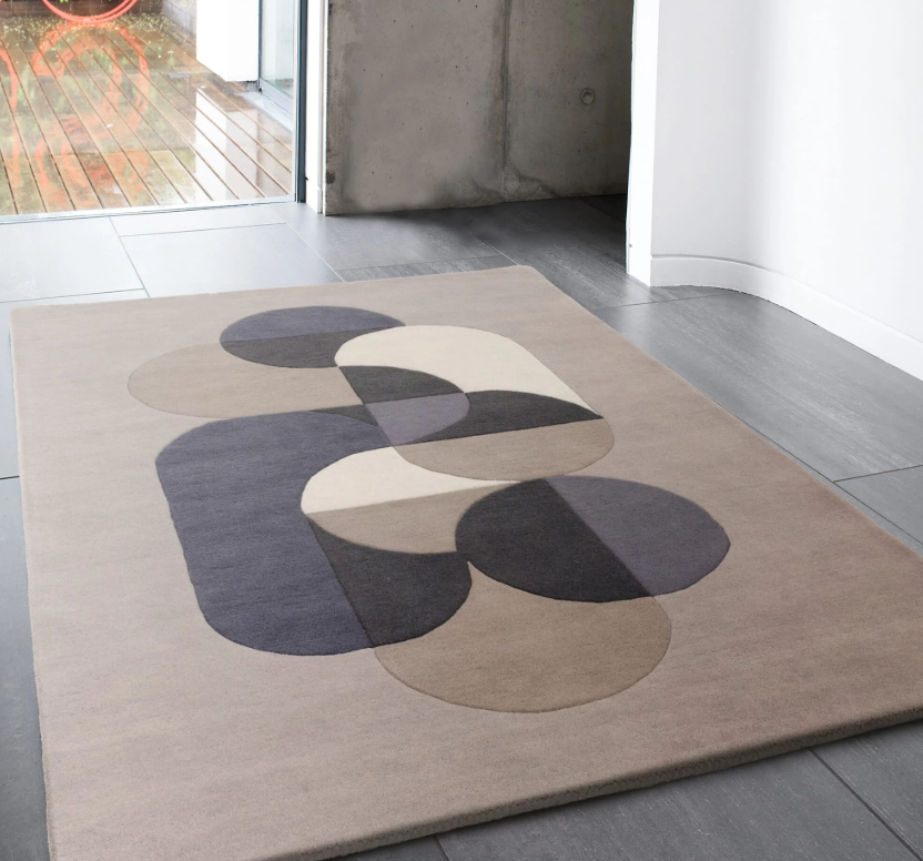 Tapis tufté main en laine SEPAL