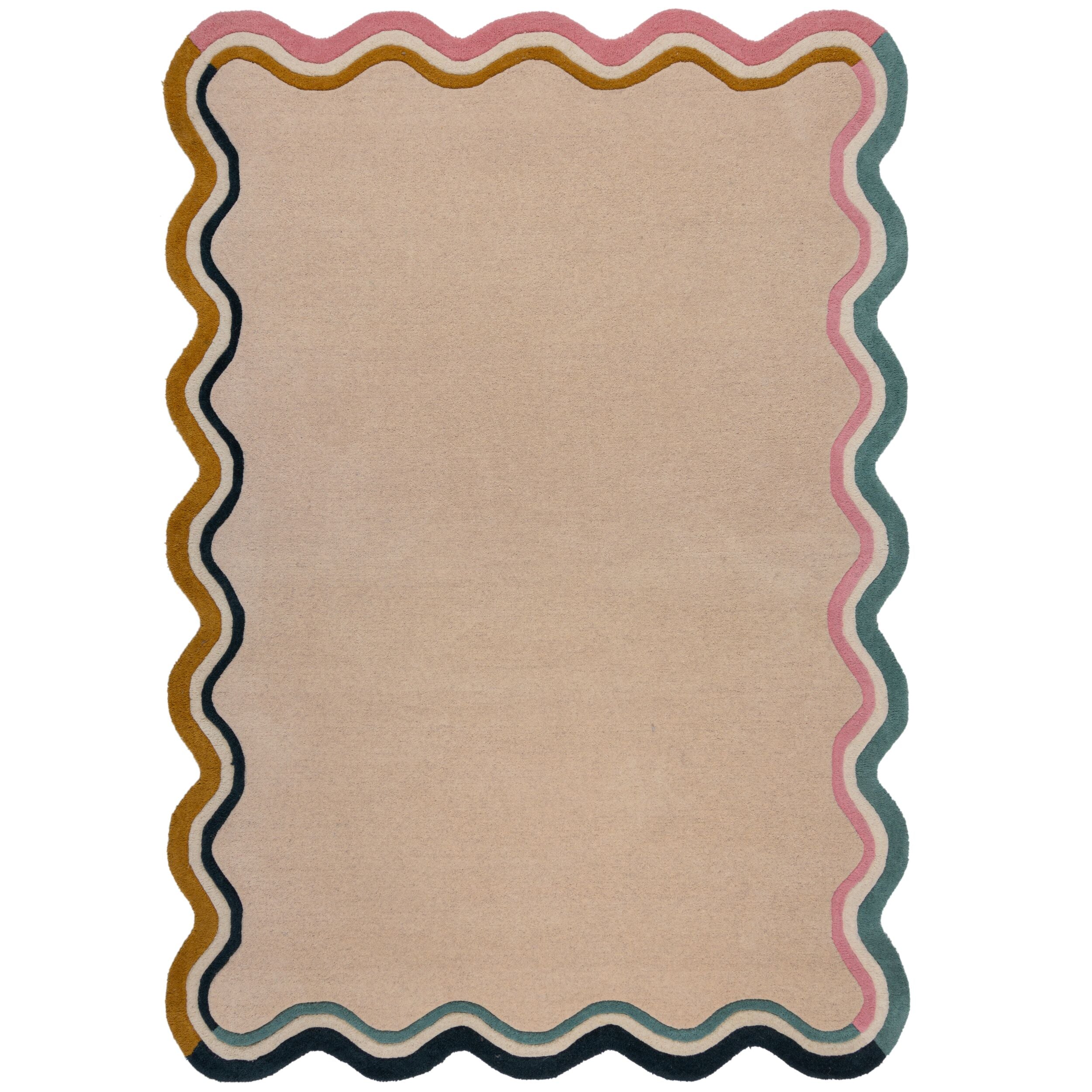 RUSK designer wool living room rug