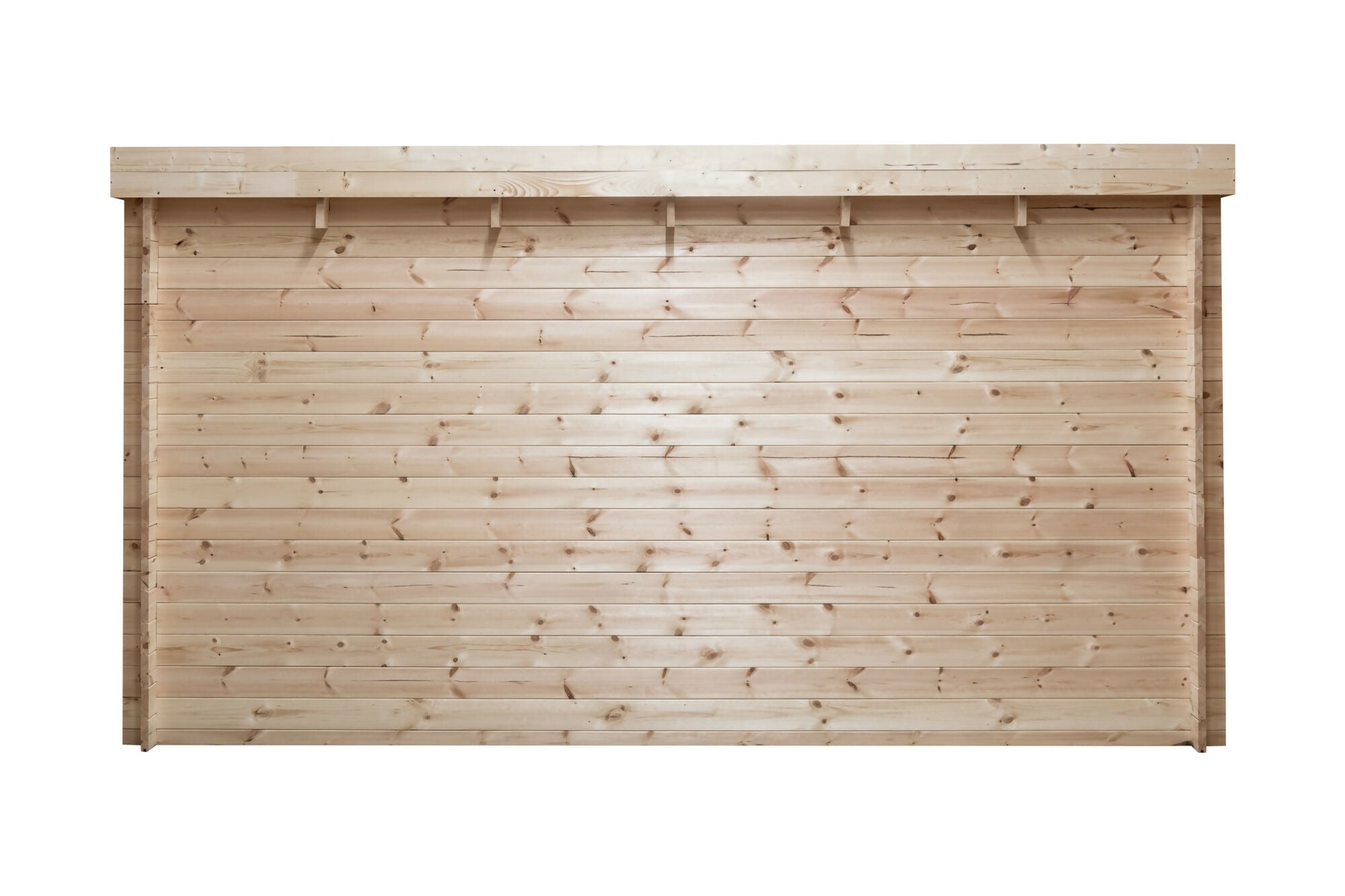 Abri de jardin en bois, ep 28mm, surface utile 9,9m², 388x298x208cm, INT023/INEKSA