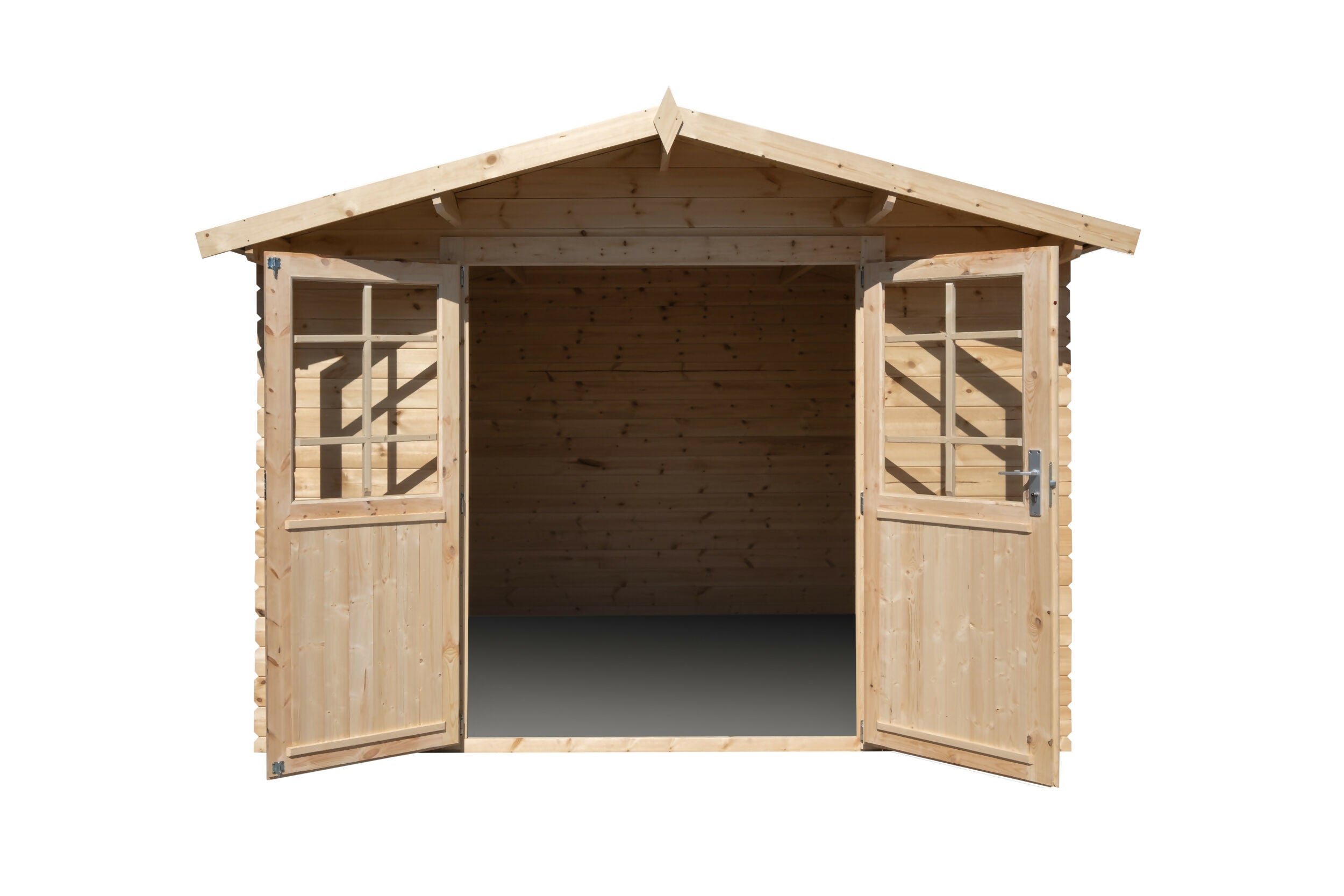 Gartenhaus aus Holz, 28 mm dick, Nutzfläche 7,5 m², 298 x 298 x 235 cm, INT018/INEKSA